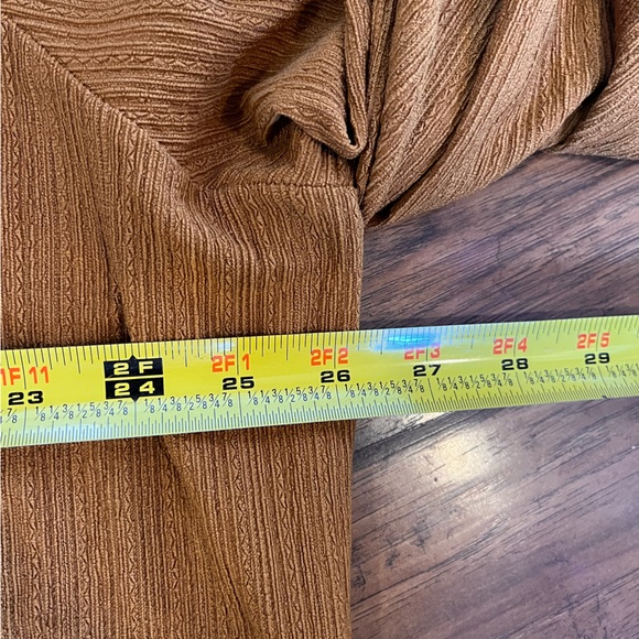 Ava & Viv guaze blouse top womens 2x burnt orange brown peasant boho bishop soft - Picture 10 of 11